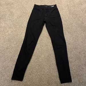 High rise black legging jeans from banana republic, size 25.